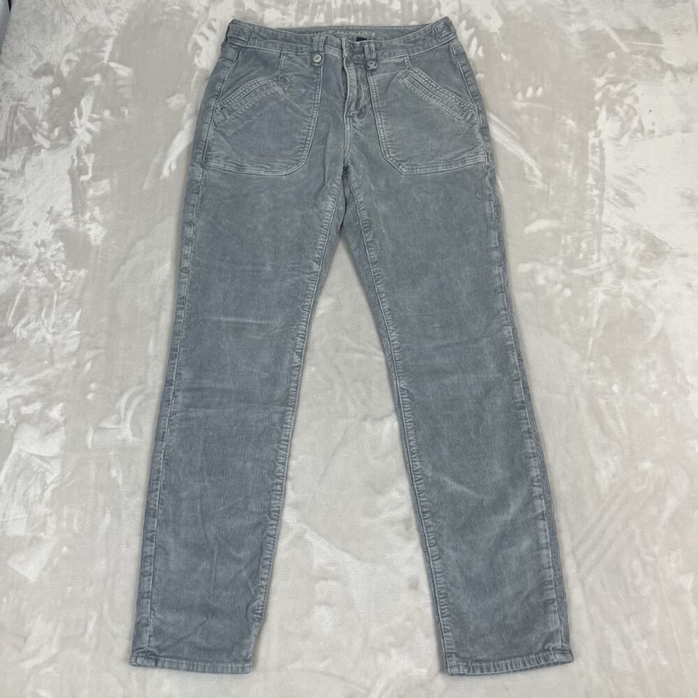 American Eagle Pants Womens 6 Gray Classic Skinny Corduroy Stretch Academia